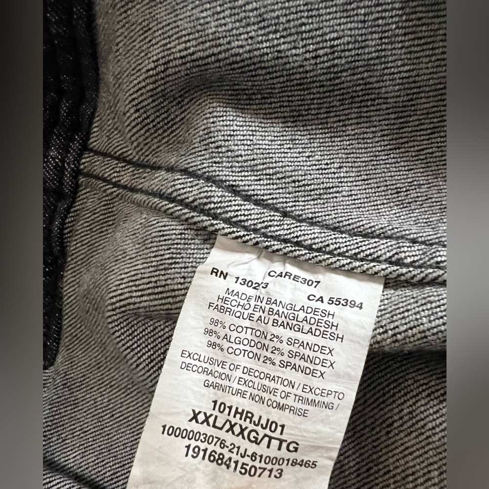 NEW Lee Women's Sz XXL Heritage Premium Stretch Classic Fit Black Denim Jacket - Picture 9 of 12